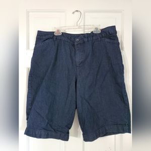 St. John's Bay Bermuda Jean Shorts 18W